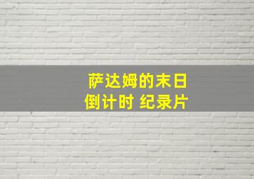 萨达姆的末日倒计时 纪录片